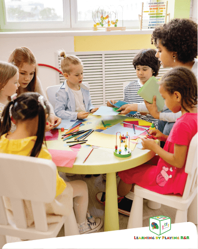 Kids-daycare-craft-multicultural-spanish-class-learning-by-playing